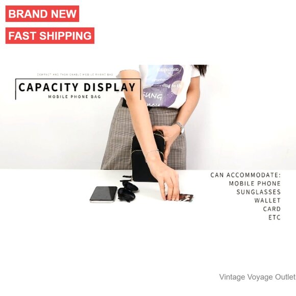 RFID Blocking Crossbody Phone Purse with Touch Screen Window